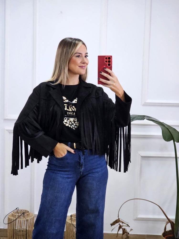 Chaqueta Flecos