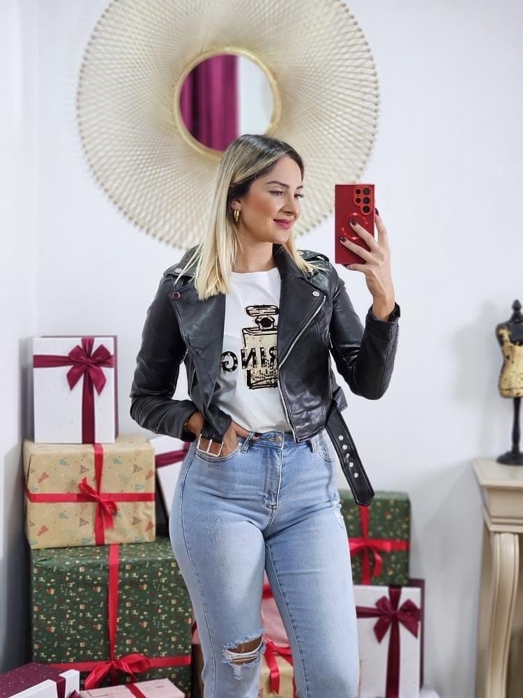 Chaqueta Polipiel Mía