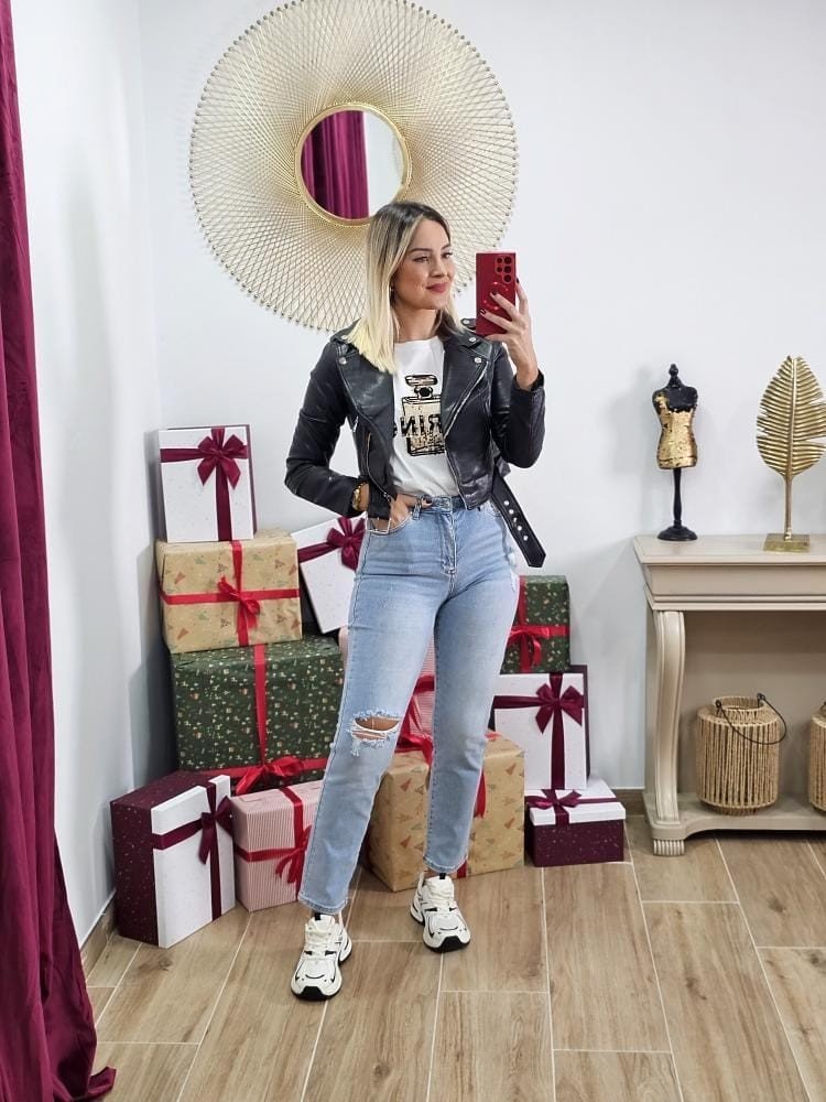 Chaqueta Polipiel Mía