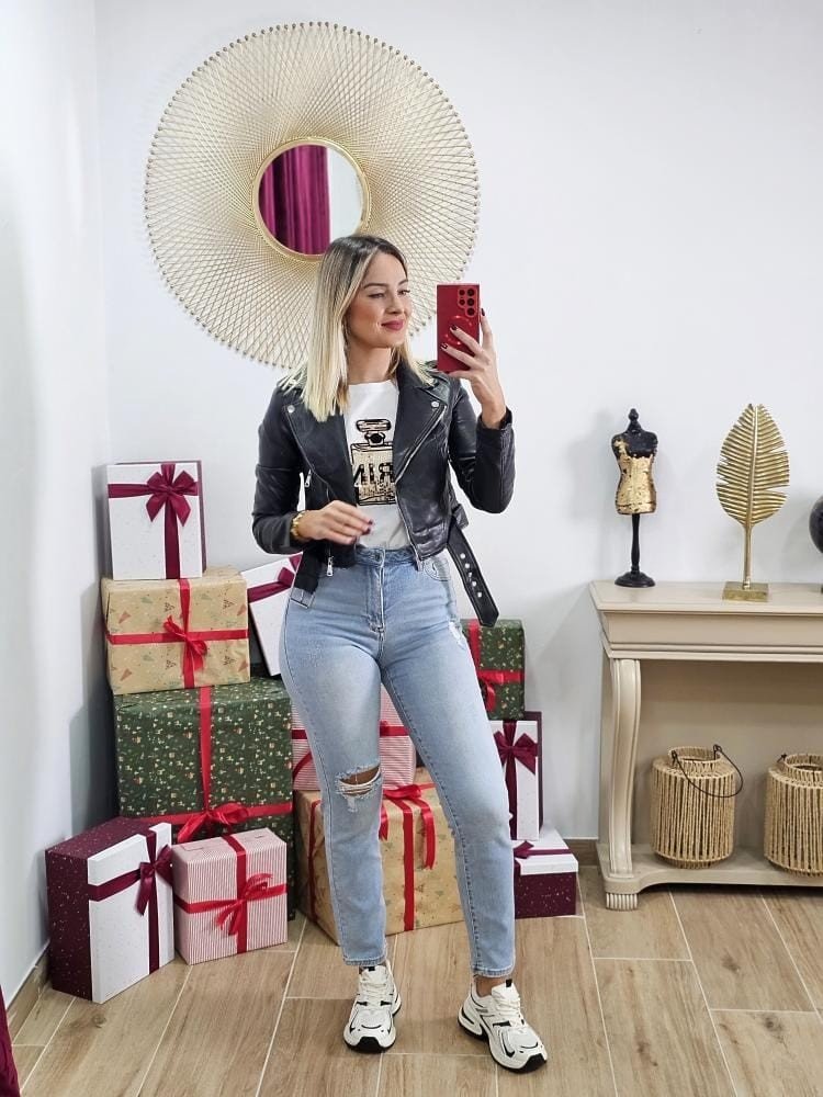 Chaqueta Polipiel Mía