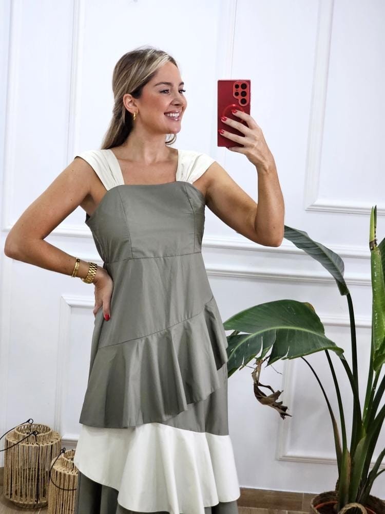 Vestido Bicolor