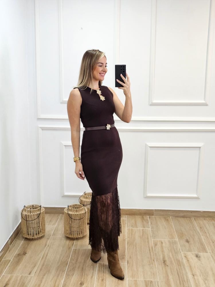 Vestido Detalle Flor