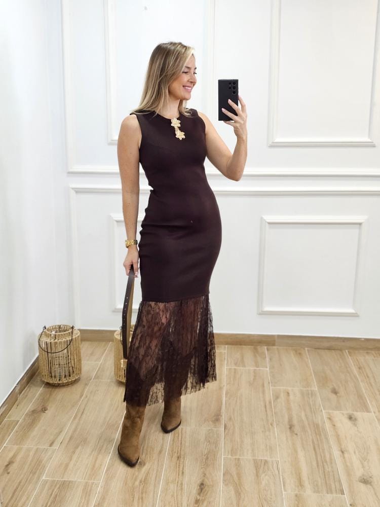 Vestido Detalle Flor