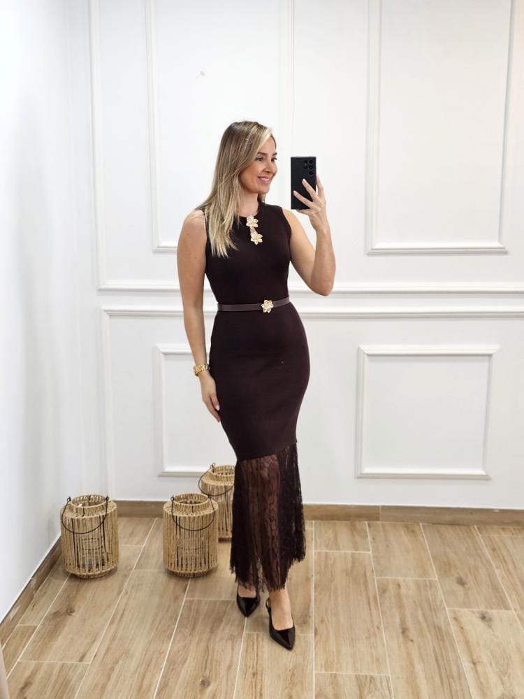 Vestido Detalle Flor