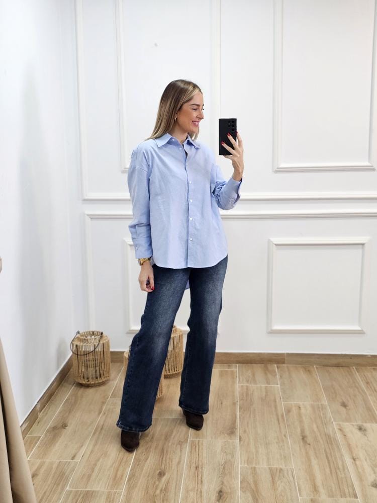 Camisa Celeste