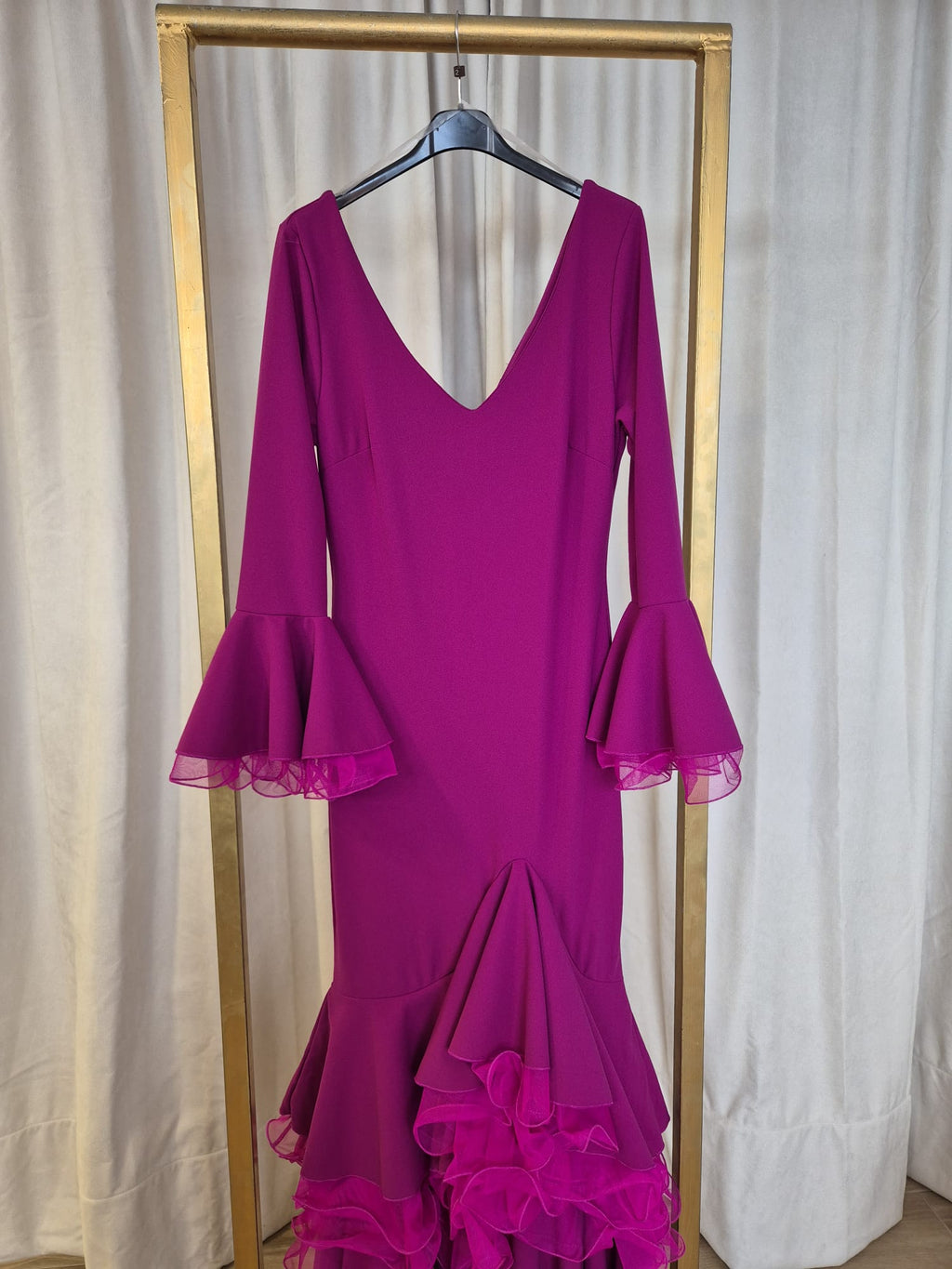 Vestido Flamenca Combo Tull