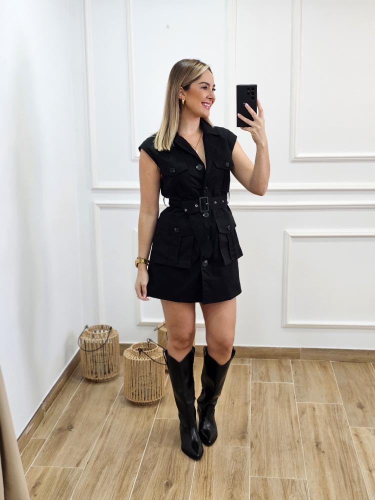 Vestido Gabardina