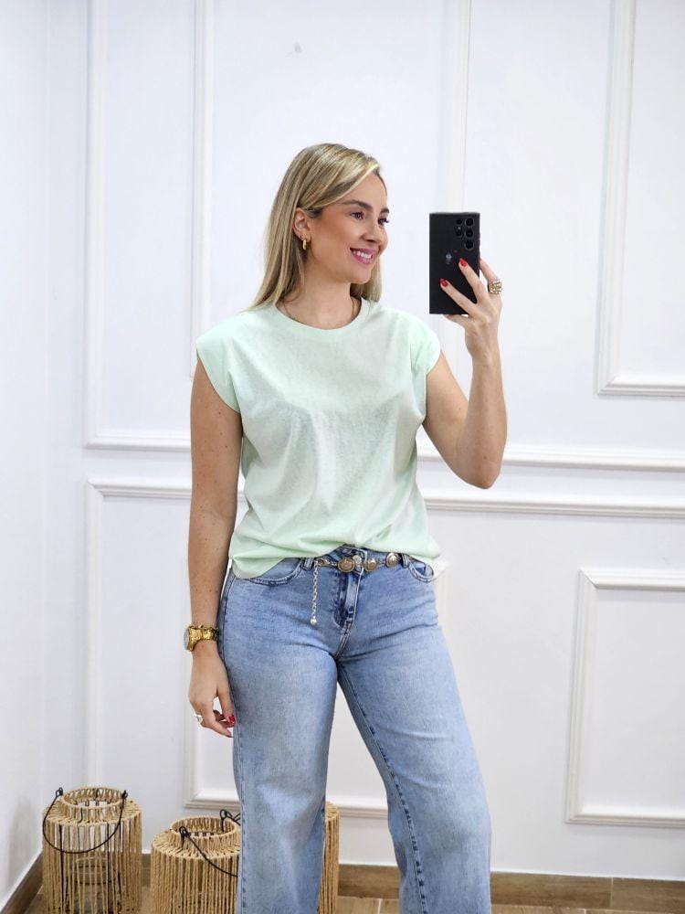 Jeans Cinto Metal