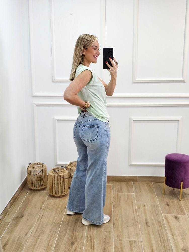 Jeans Cinto Metal