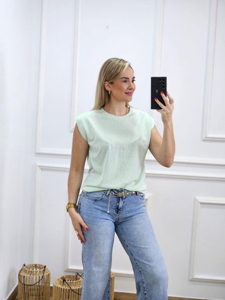 Jeans Cinto Metal