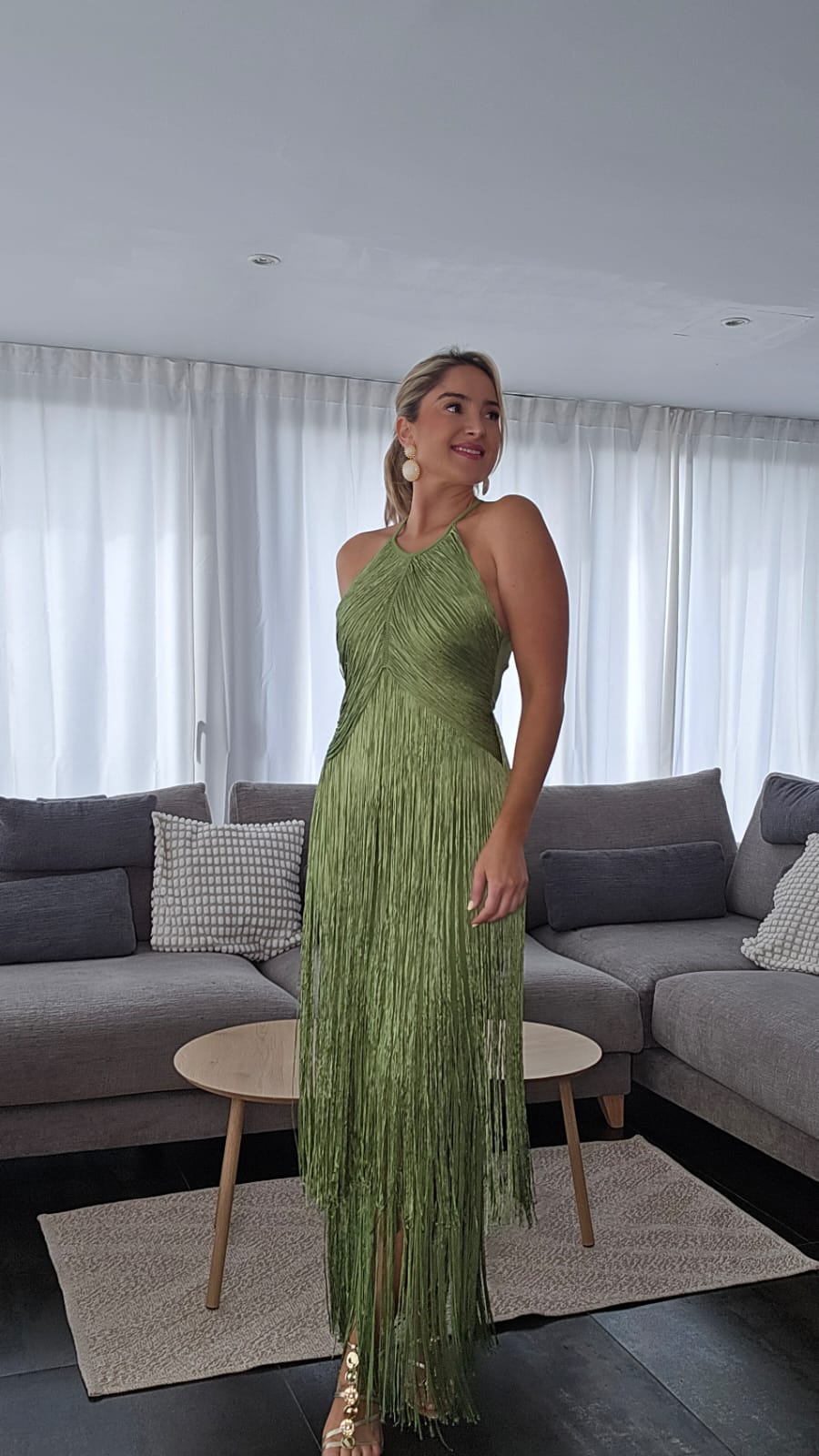 Vestido Flecos