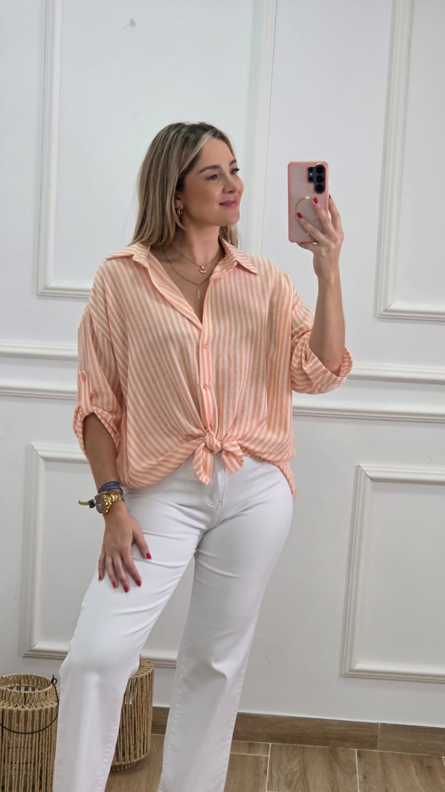 Camisa Salmón
