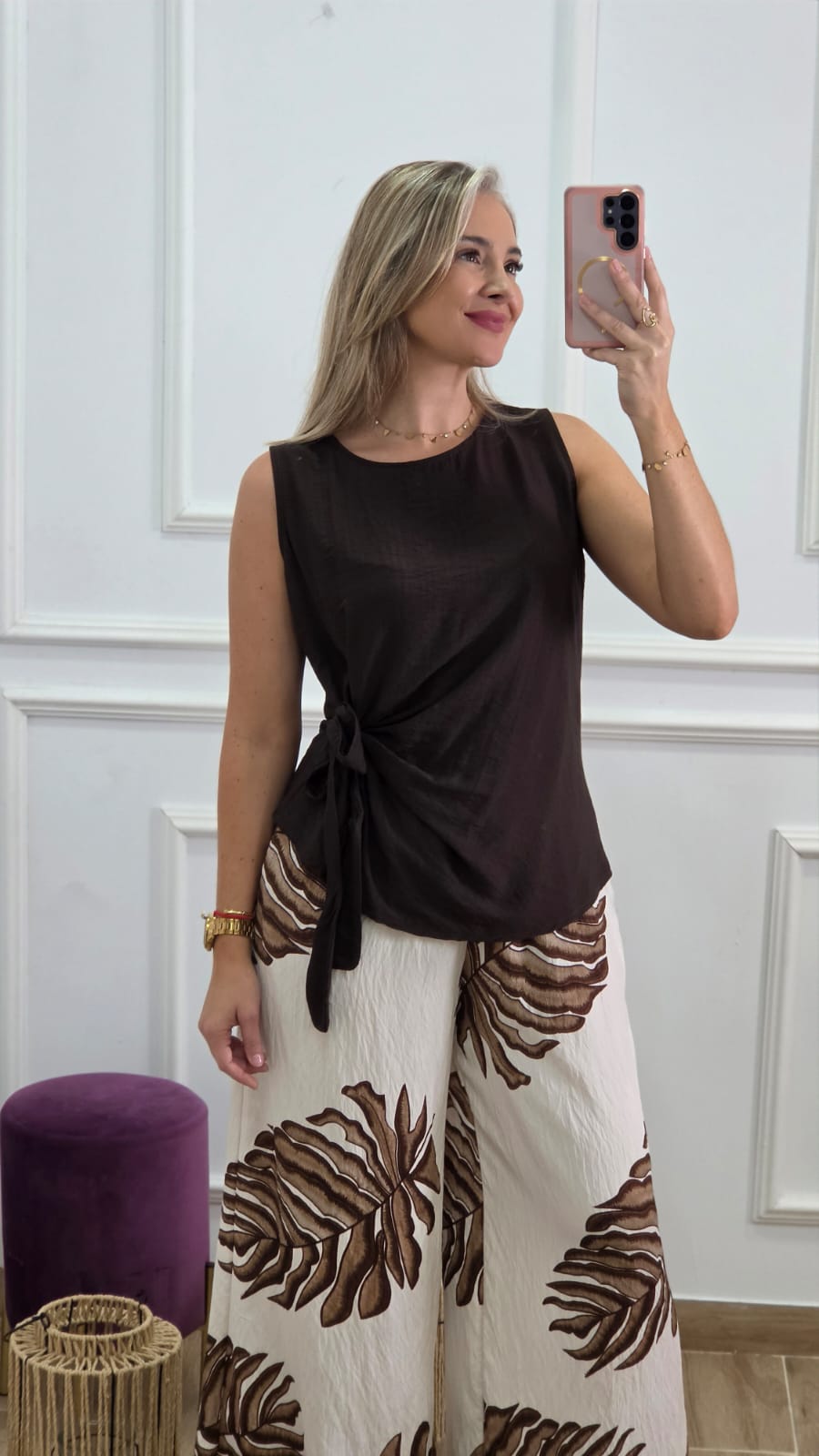 Pantalón Hojas