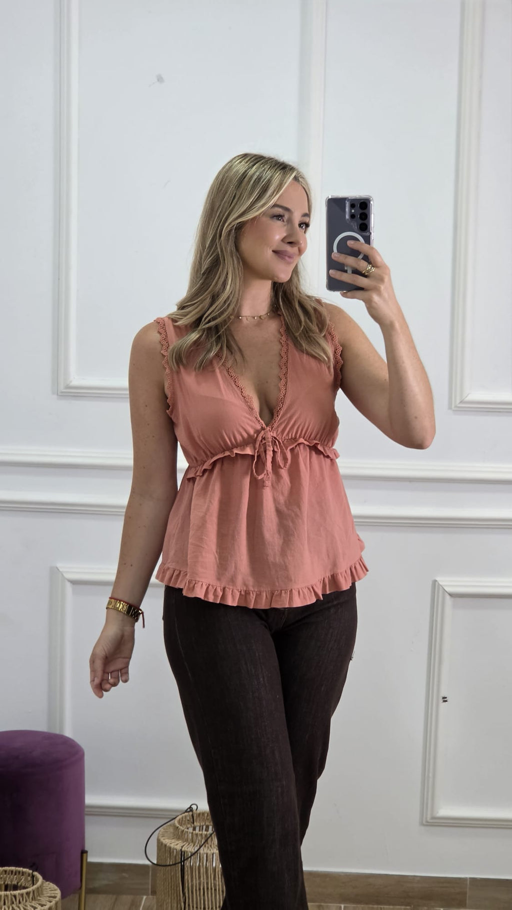 Blusa Salmón