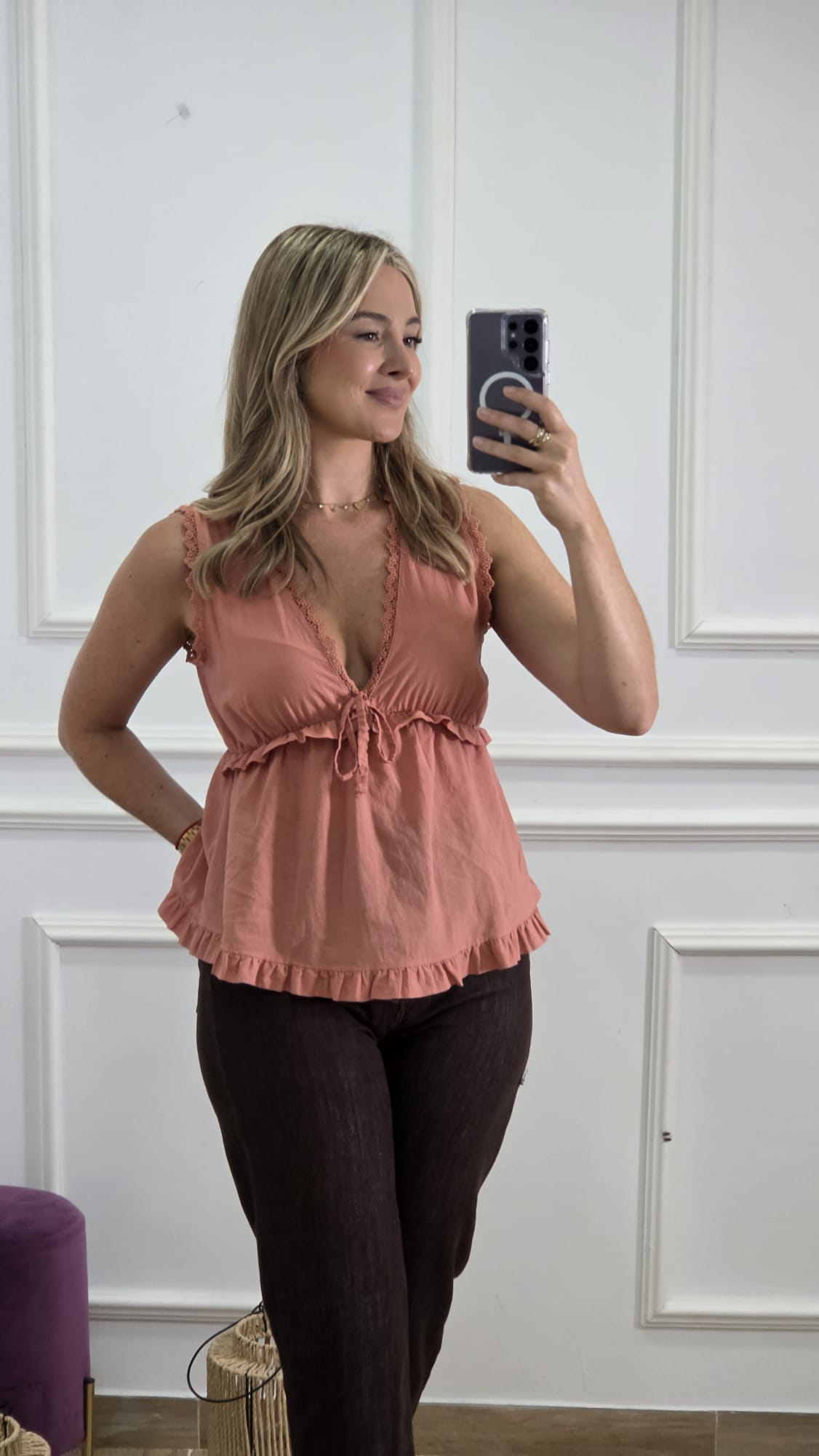 Blusa Salmón