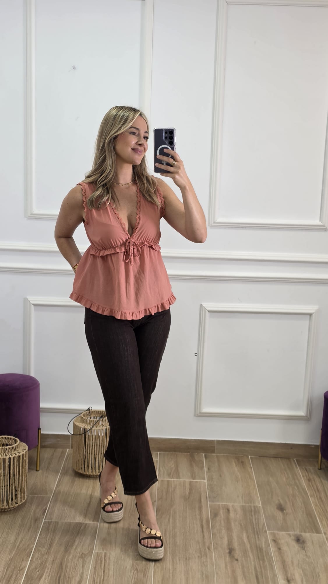 Blusa Salmón