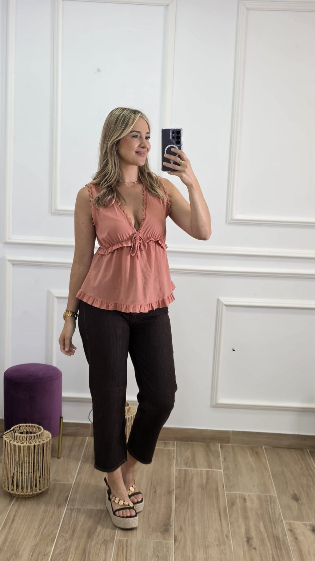 Blusa Salmón