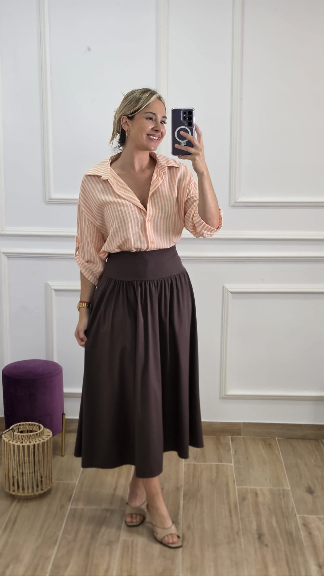 Camisa Salmón