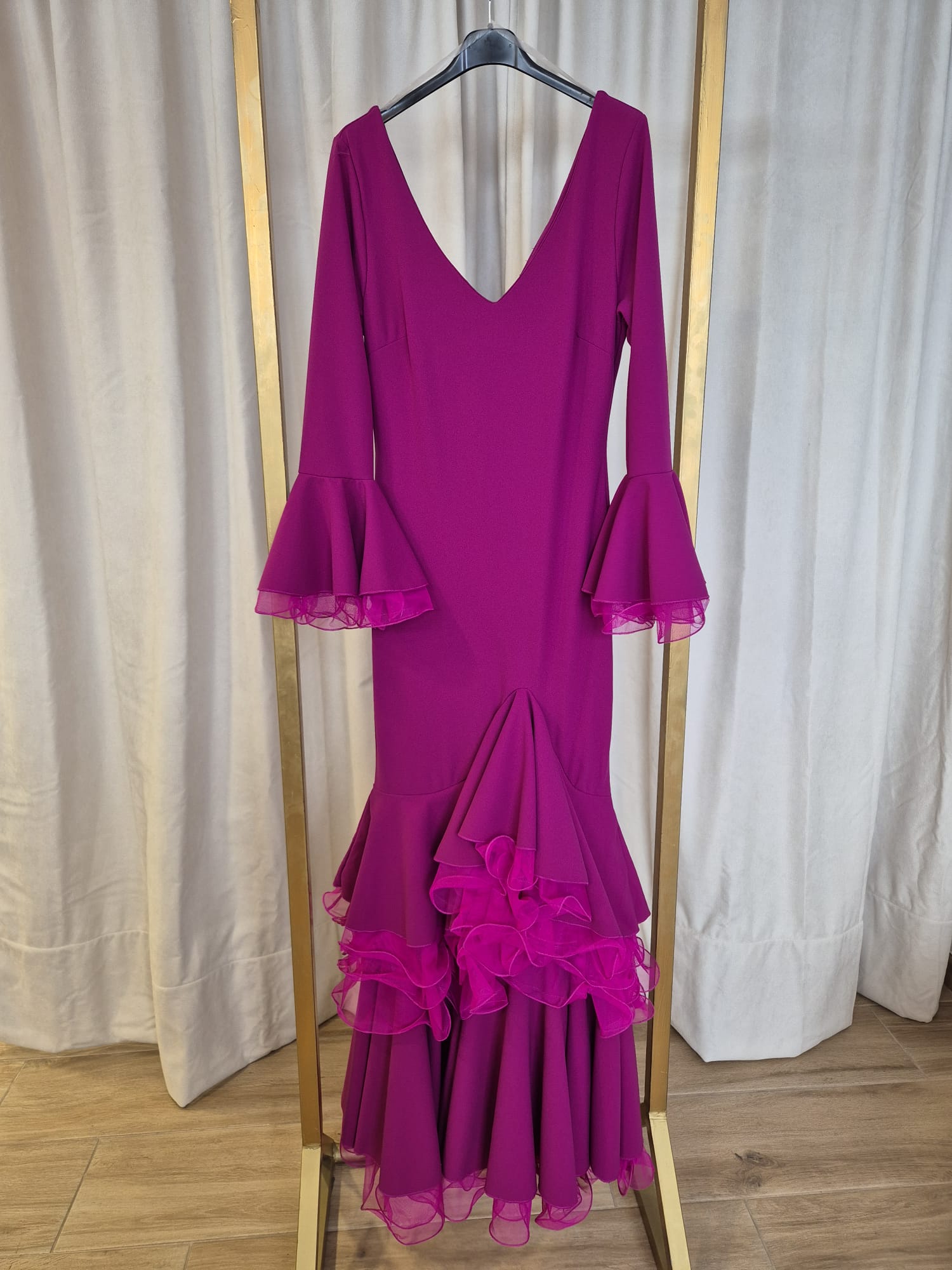 Vestido Flamenca Combo Tull