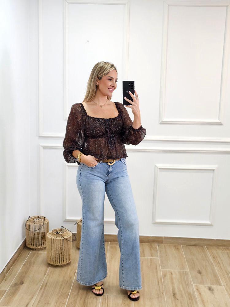 Jeans Cinto Metal