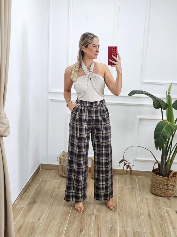 Pantalón cuadros