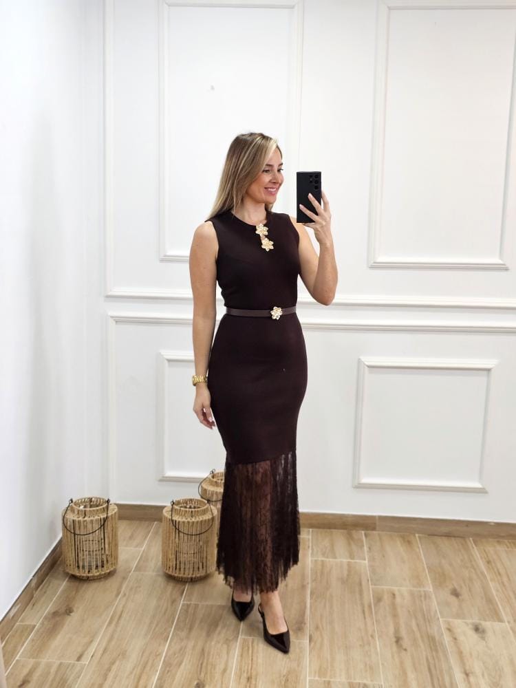 Vestido Detalle Flor