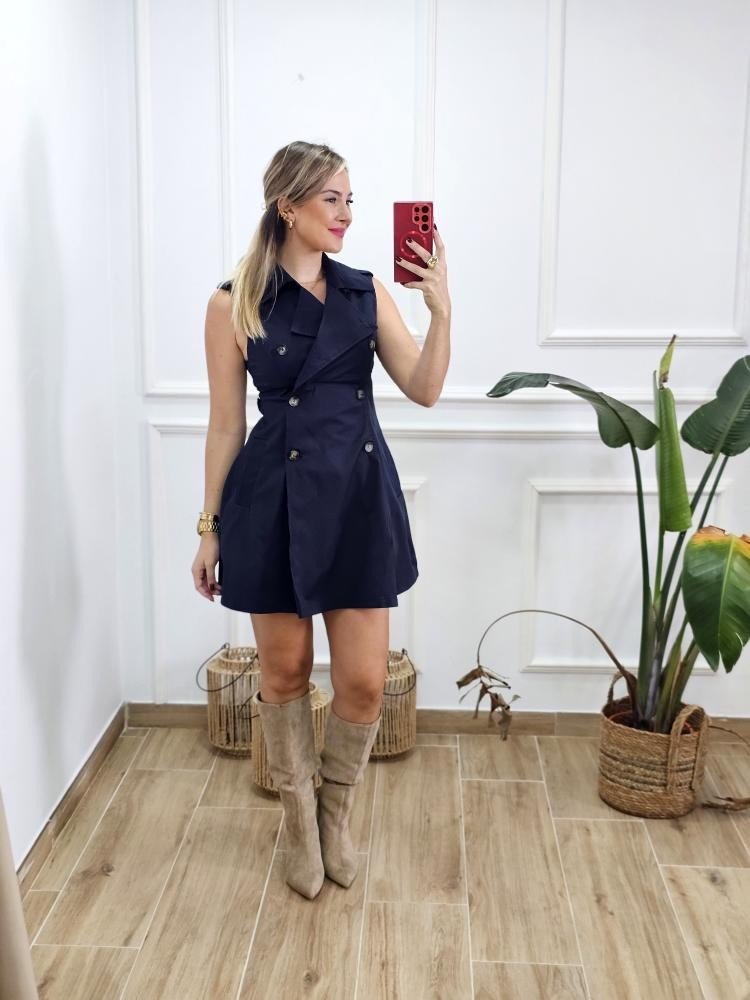 Vestido Gabardina